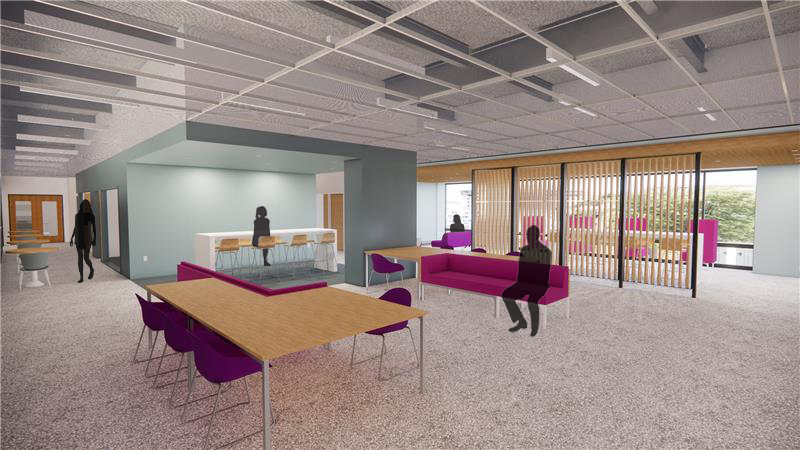 A photo rendition of the Tulane School of Nursing.